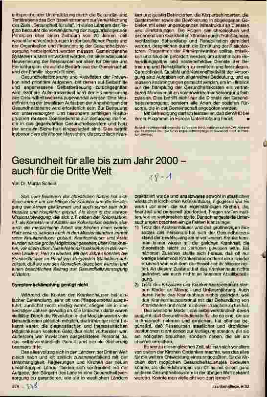 Vorschauseite 3: Primäre Gesundheitsversorgung als Gemeinschaftsaufgabe