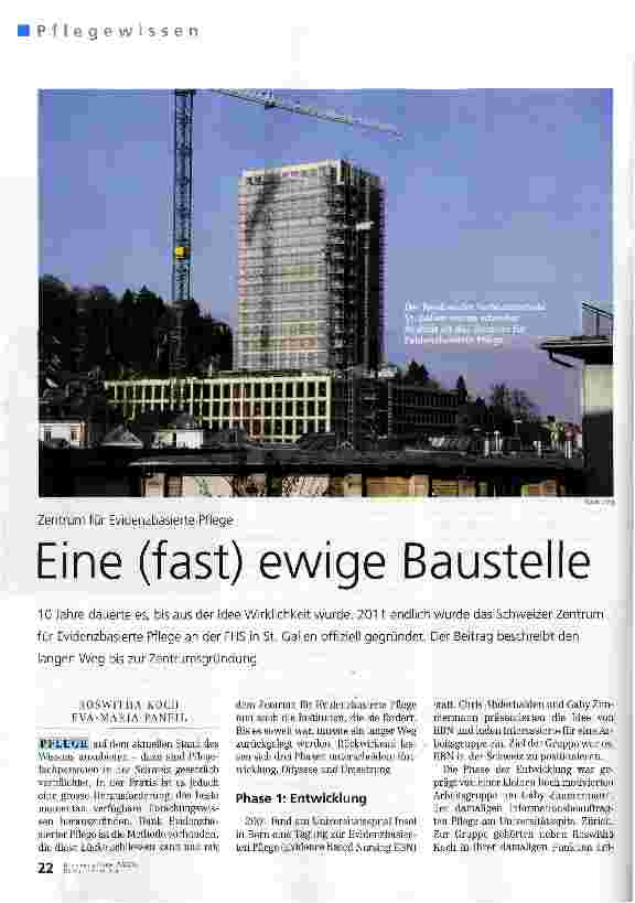 Vorschauseite 1: Eine (fast) ewige Baustelle