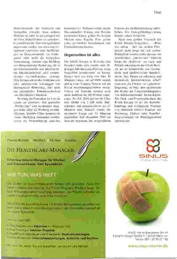 Vorschauseite 2: Filmstar Krankenhaus