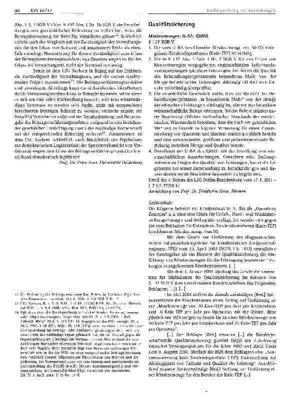 Vorschauseite 1: Qualitätssicherung Mindestmengen; G-BA; IQWIG