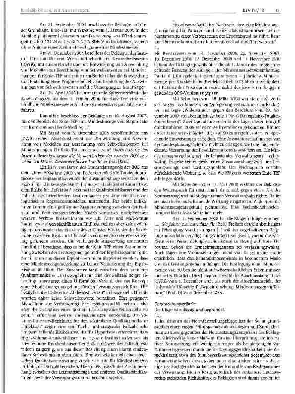 Vorschauseite 2: Qualitätssicherung Mindestmengen; G-BA; IQWIG