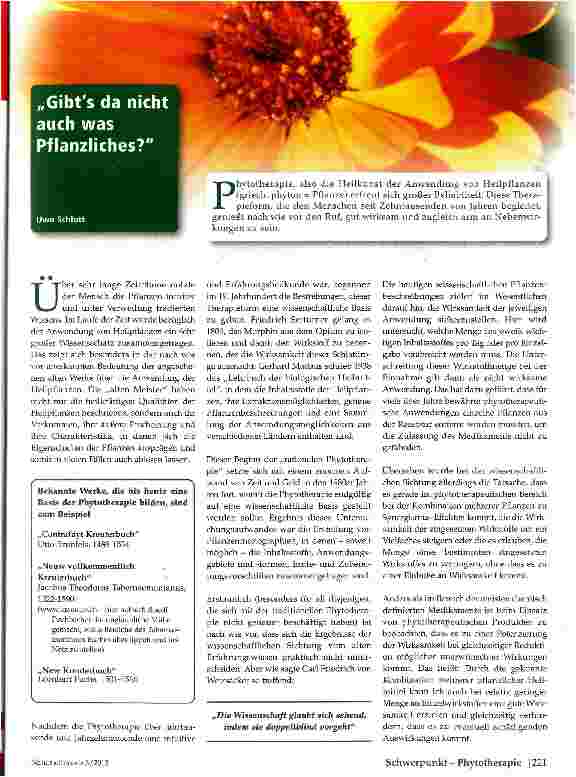 Vorschauseite 1: Gibt es da nicht auch etwas Pflanzliches?