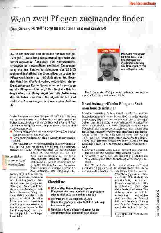 Vorschauseite 1: Wenn zwei Pflegen zueinander finden