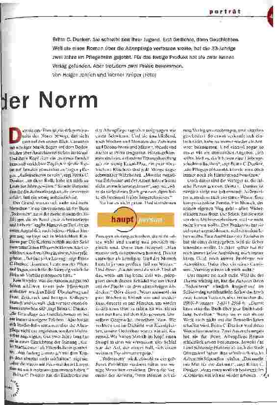 Vorschauseite 2: Jenseits der Norm