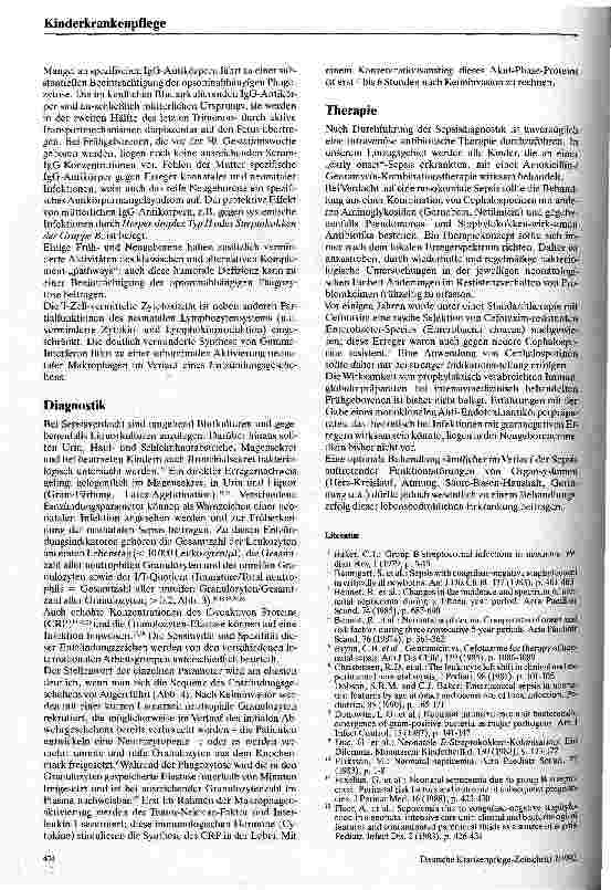 Vorschauseite 4: Die Neugeborenen-Sepsis Risikofaktoren, Erregerspektrum, klinische Symptomatik