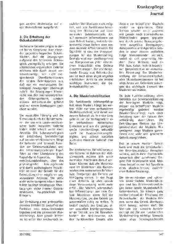 Vorschauseite 3: Möglichkeiten der physikalischen Therapie bei einer akuten Arthritis