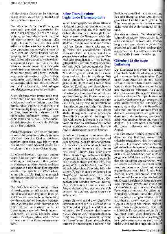 Vorschauseite 3: Psychologische Aspekte in der Behandlung der Intersexualität