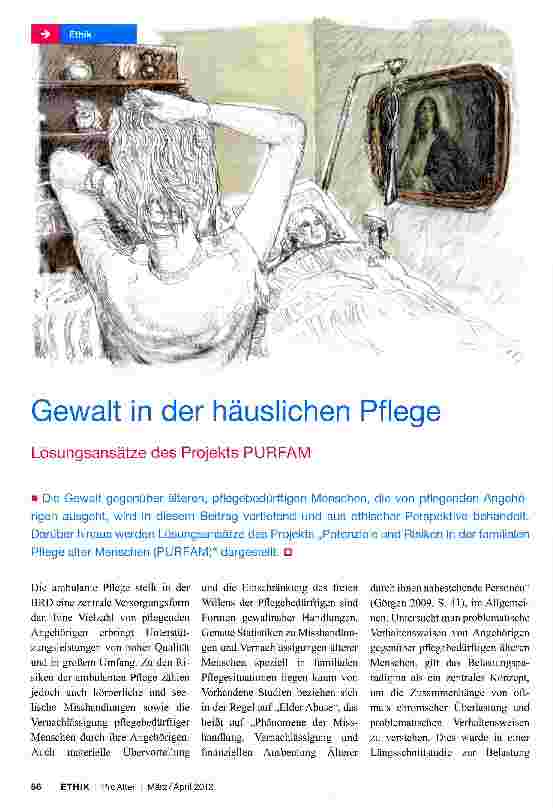 Vorschauseite 1: Gewalt in der häuslichen Pflege
