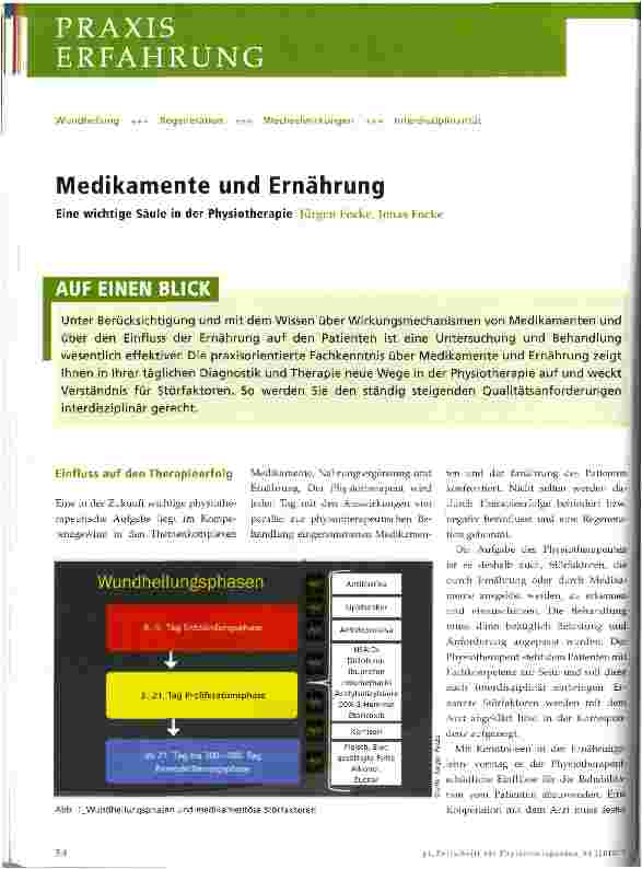 Vorschauseite 1: Medikamente und Ernährung