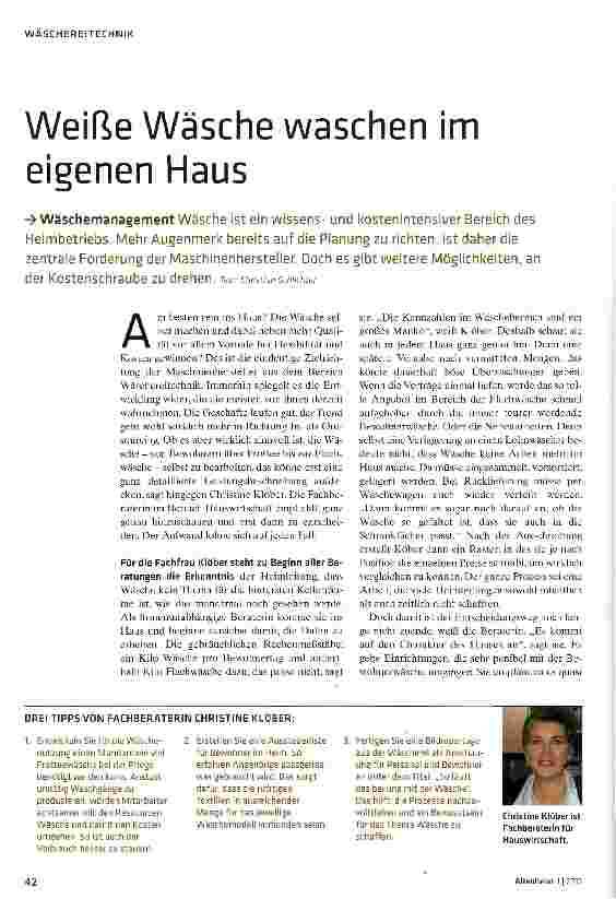 Vorschauseite 1: Weiße Wäsche waschen im eigenen Haus