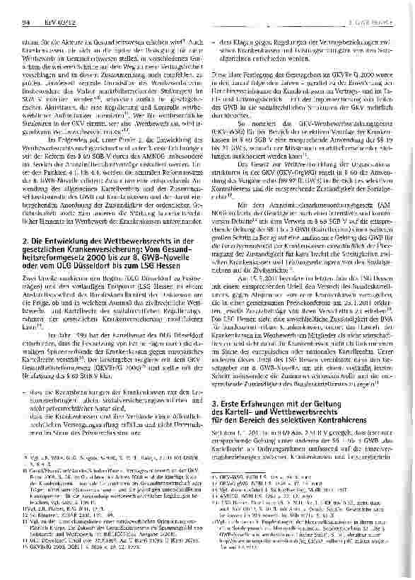Vorschauseite 2: 8. GWB-Novelle: Spielregeln für die wettbewerbliche Ausrichtung der gesetzlichen Krankenversicherung