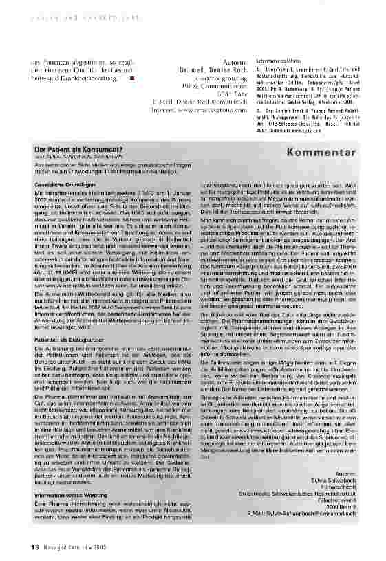 Vorschauseite 3: Welche Wege geht die Pharmakommunikation?