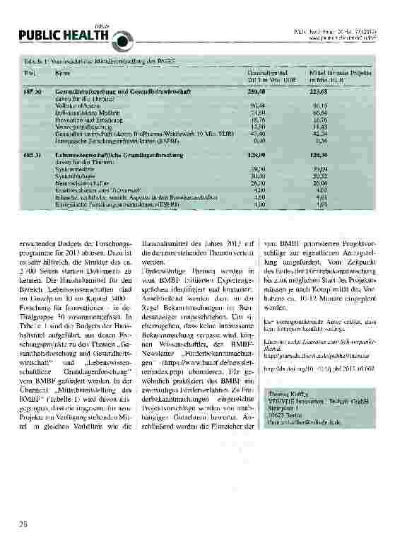 Vorschauseite 2: Fördermittel - der Weg von den Steuereinnahmen ins Förderprojekt