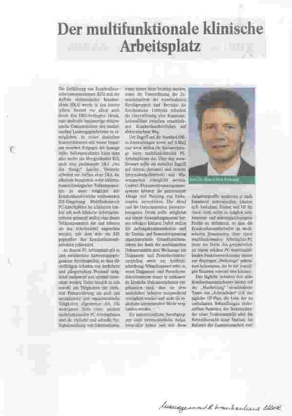 Vorschauseite 1: Der multifunktionale klinische Arbeitplatz