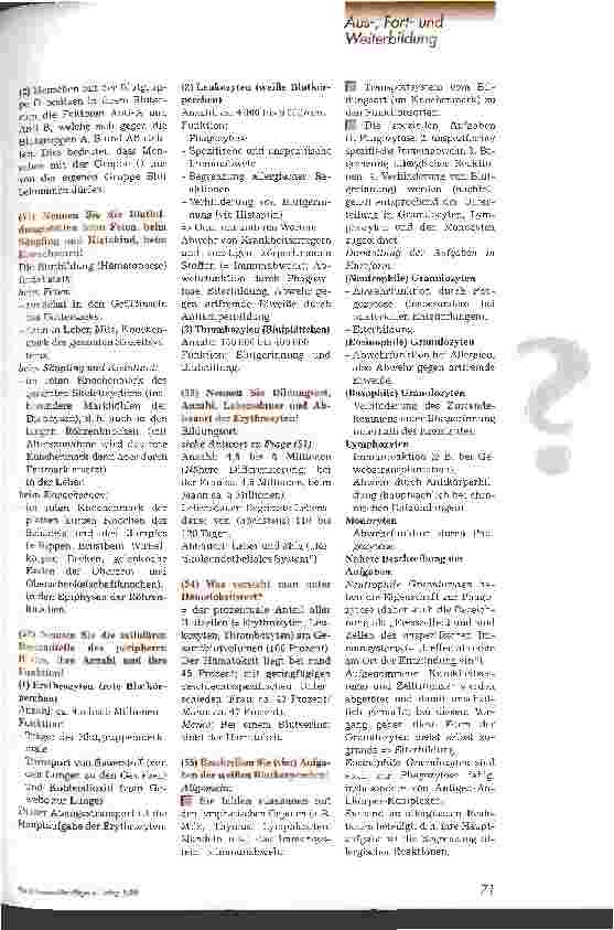 Vorschauseite 3: Was wird wohl abgefragt? 9. Teil: Anatomie/Physiologie