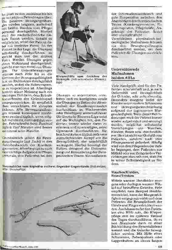 Vorschauseite 2: Pflege eines Patienten mit chronischer Polyarthritis 4. Folge (Schluß): Pflegemaßnahmen und Rehabilitation