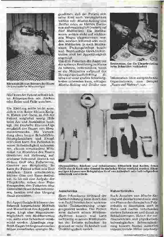 Vorschauseite 3: Pflege eines Patienten mit chronischer Polyarthritis 4. Folge (Schluß): Pflegemaßnahmen und Rehabilitation