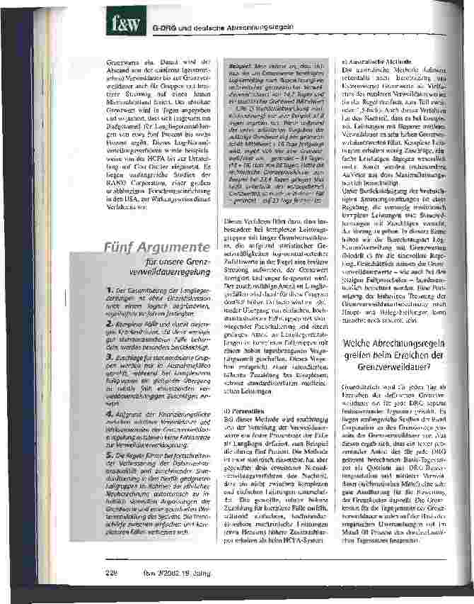 Vorschauseite 3: Gemeinsamer Vorschlag für deutsche Abrechnungsregeln