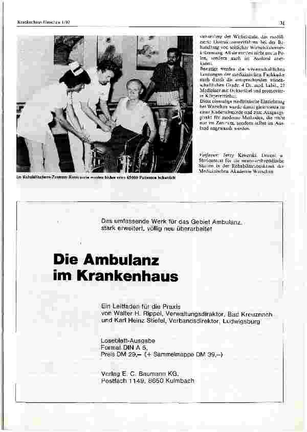 Vorschauseite 2: Das hauptstädtische Rehabilitationszentrum in Konstancin bei Warschau