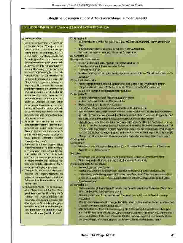 Vorschauseite 6: Arbeitsblätter zur Ernährungsberatung am Beispiel der Zöliakie