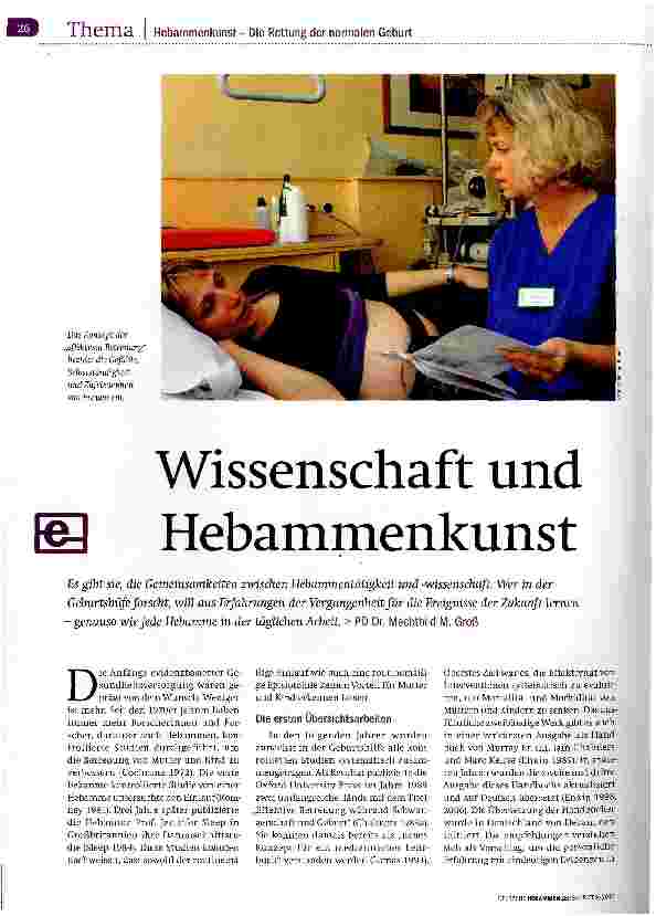 Vorschauseite 1: Wissenschaft und Hebammenkunst