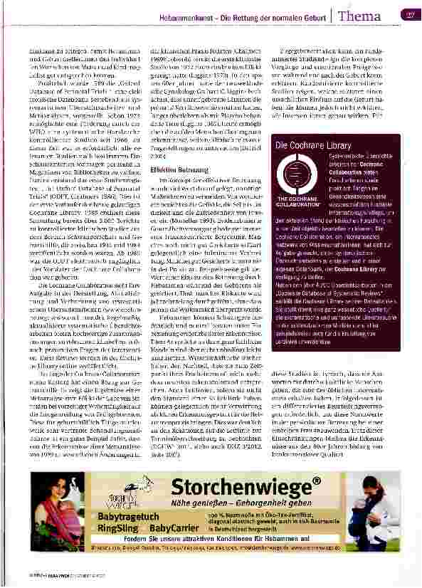 Vorschauseite 2: Wissenschaft und Hebammenkunst