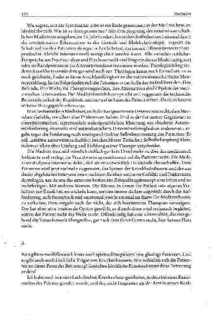 Vorschauseite 2: STICHWORT Medizin und Spiritualität - was macht uns heil?