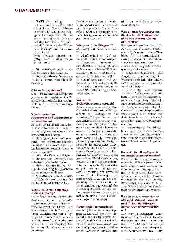 Vorschauseite 2: Familienpflegezeit: Eine Lösung, die keine ist