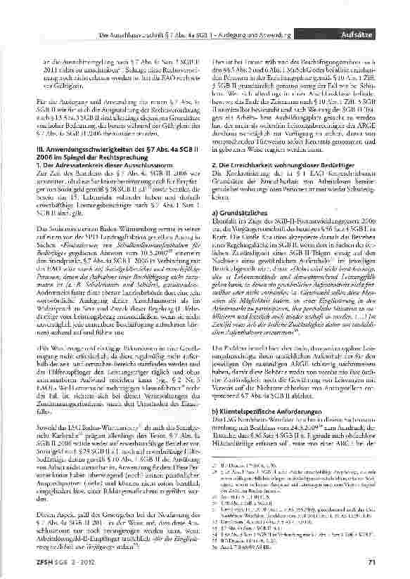Vorschauseite 3: Die Ausschlussvorschrift §7 Abs. 4a SGB II - Auslegung und Anwendung