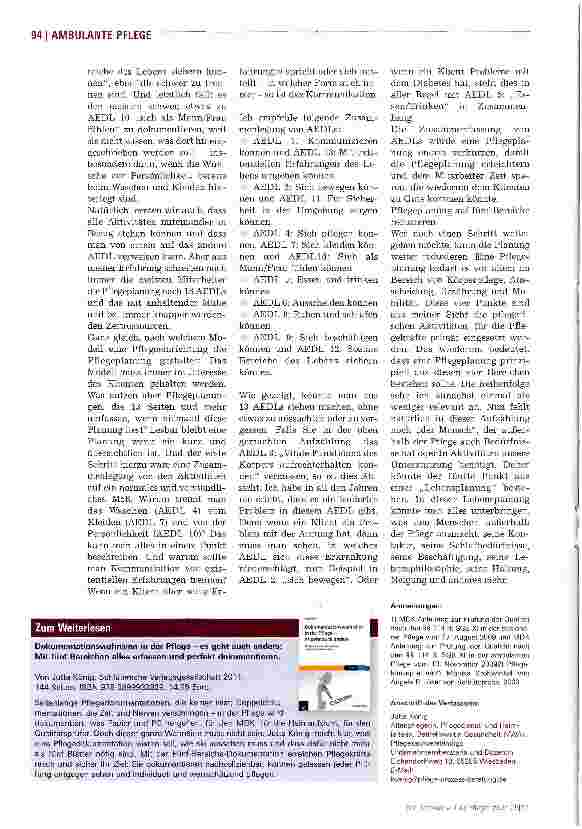 Vorschauseite 3: Die Pflegedokumentation verschlanken