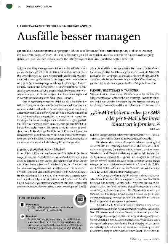 Vorschauseite 1: Ausfälle besser managen