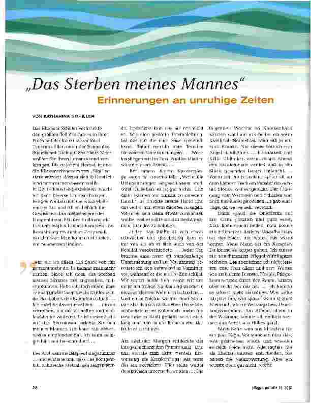 Vorschauseite 1: Das Sterben meines Mannes