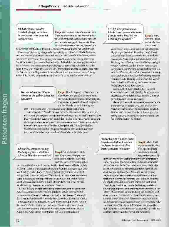 Vorschauseite 2: Wenn Patienten fragen8 Antworten zur Wundversorgung