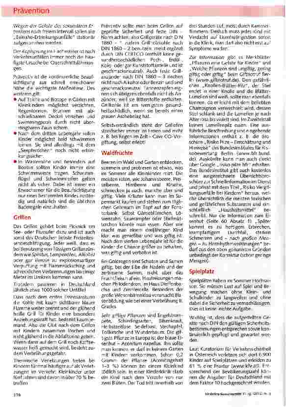 Vorschauseite 2: Vorsicht Sommer - Unfälle!
