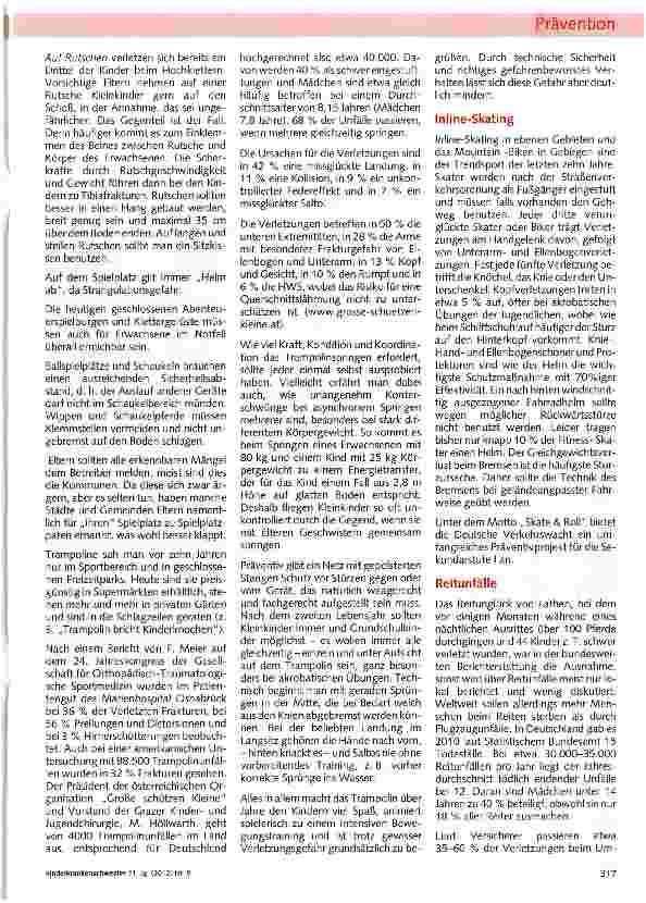 Vorschauseite 3: Vorsicht Sommer - Unfälle!