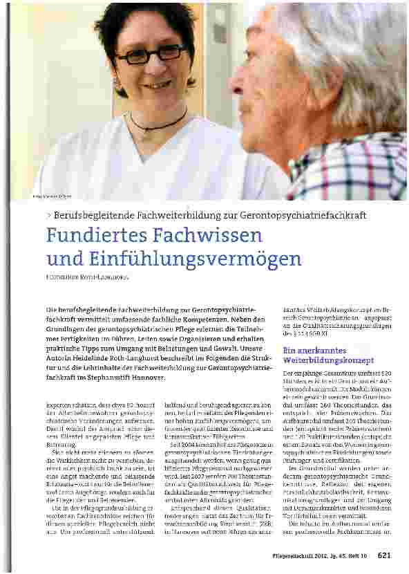 Vorschauseite 1: Fundiertes Fachwissen und Einfühlungsvermögen