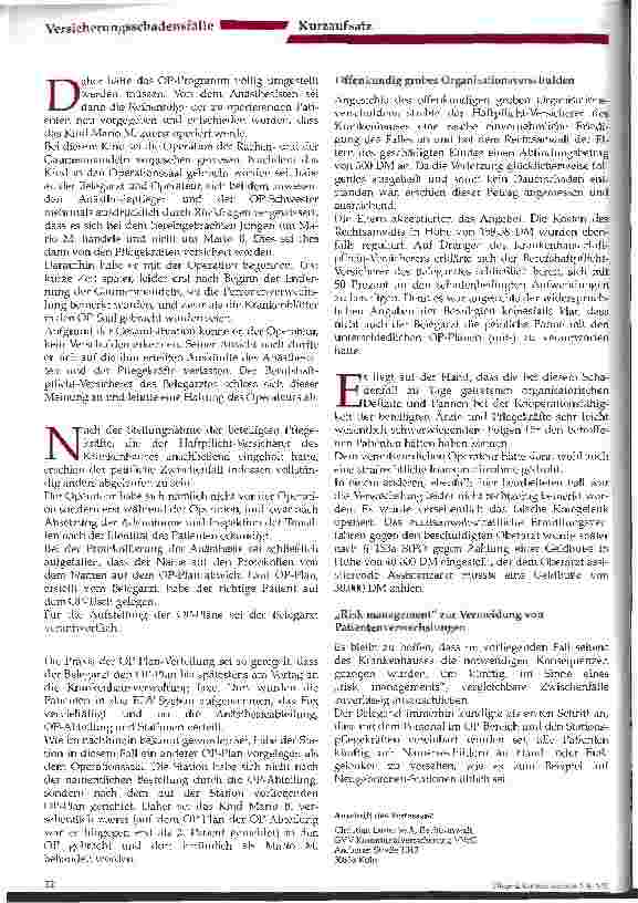 Vorschauseite 2: Der falsche Patient auf dem OP-Tisch