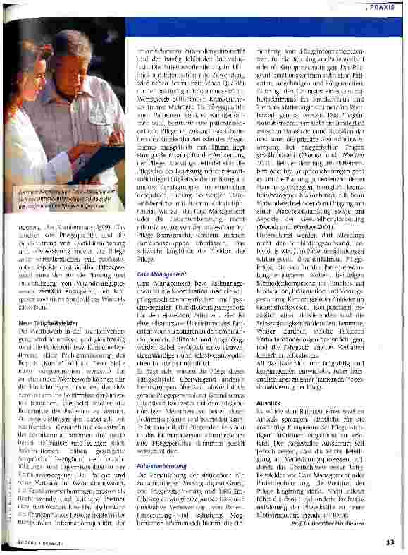 Vorschauseite 2: Perspektiven der Pflege