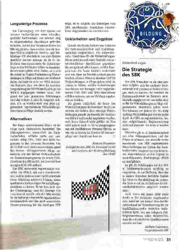 Vorschauseite 2: Im Schneckentempo zu den höheren Fachprüfungen