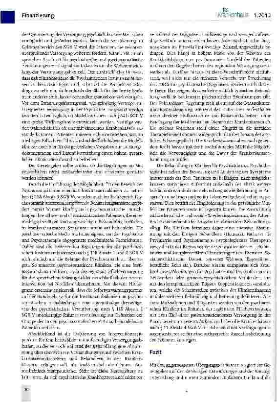 Vorschauseite 4: Referentenentwurf für ein Psych-Entgeltgesetz