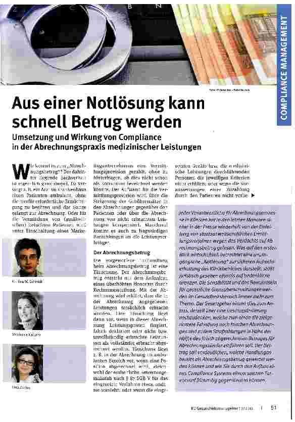 Vorschauseite 1: Aus einer Notlösung kann schnell Betrug werden