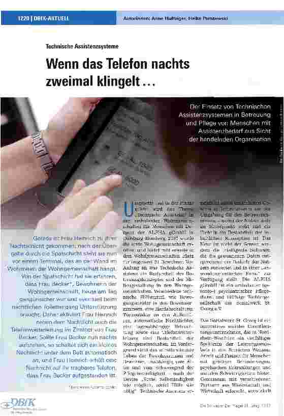 Vorschauseite 1: Wenn das Telefon nachts zweimal klingelt...