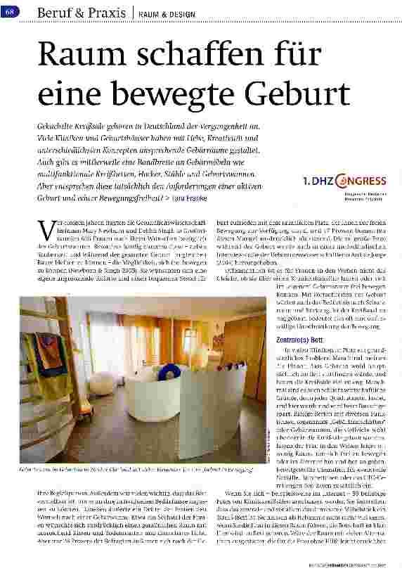 Vorschauseite 1: Raum schaffen für eine bewegte Geburt
