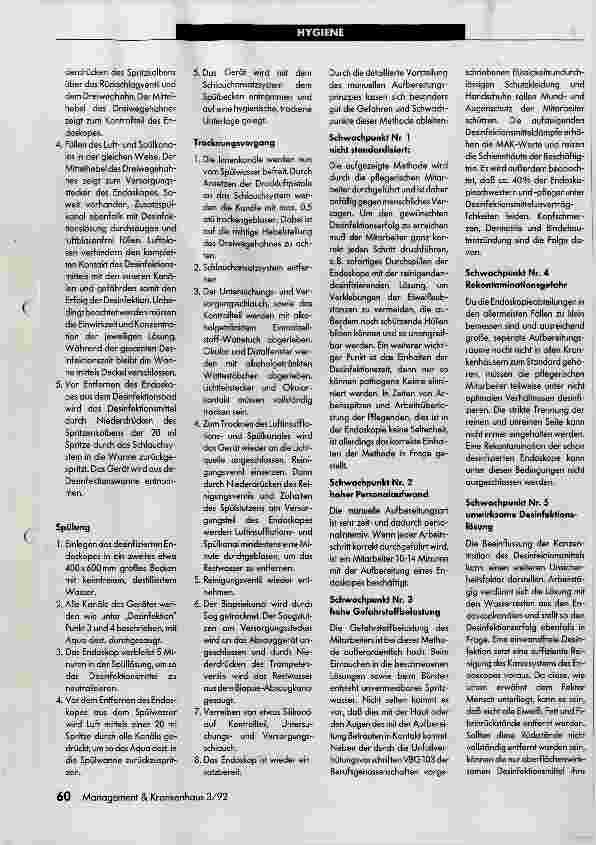 Vorschauseite 2: Desinfektion flexibler Endoskope