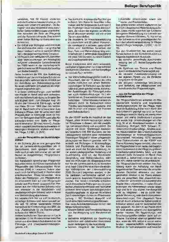Vorschauseite 2: Zur Situation in der Schweiz