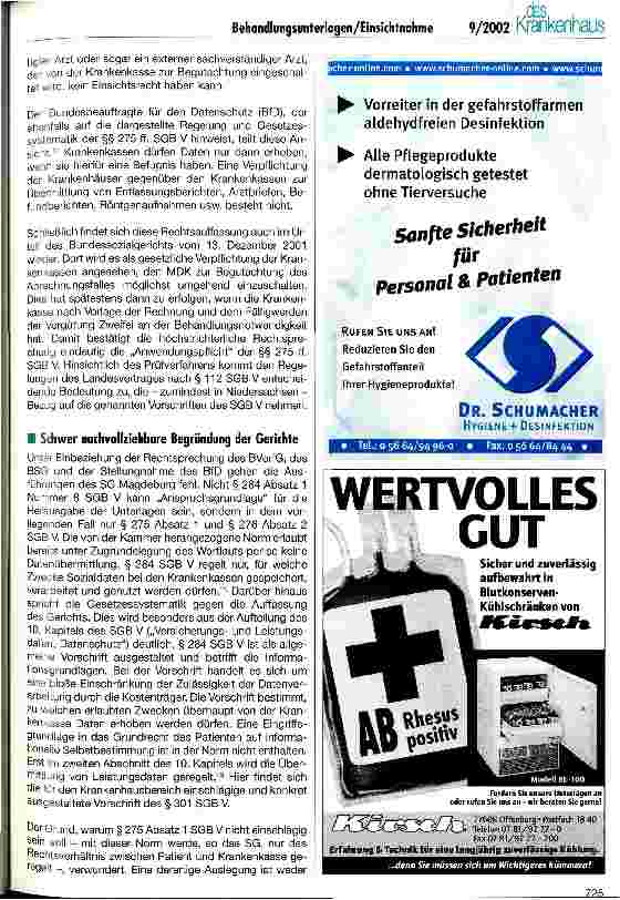 Vorschauseite 4: Einsichtnahme in Behandlungsunterlagen durch die Krankenkassen