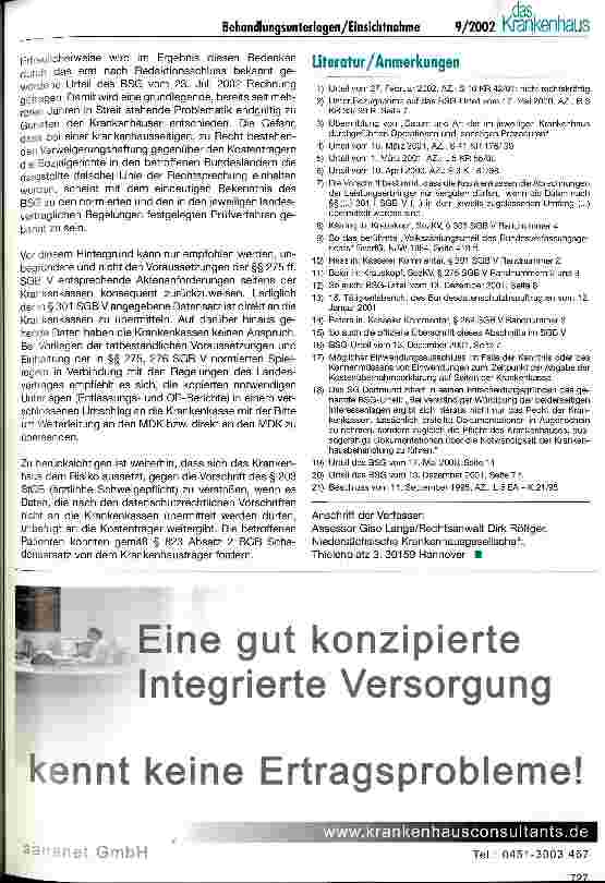 Vorschauseite 6: Einsichtnahme in Behandlungsunterlagen durch die Krankenkassen