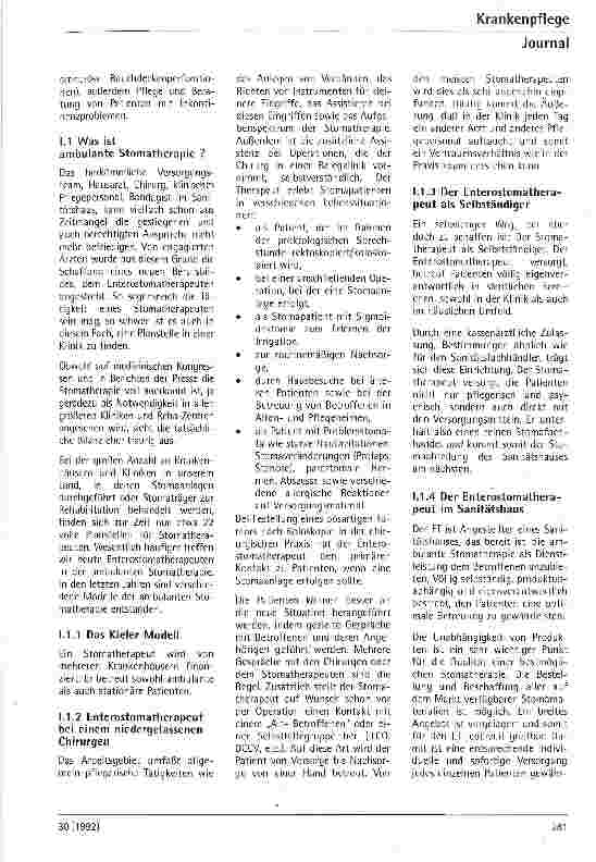 Vorschauseite 2: Moderne ambulante Versorgung von Stomapatienten