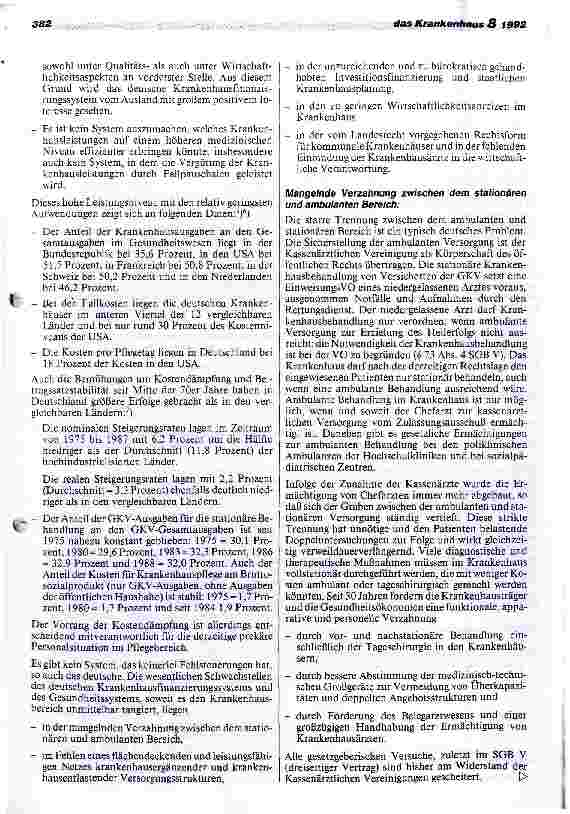 Vorschauseite 4: Muß das deutsche Krankenhausfinanzierungssystem grundlegend reformiert werden?