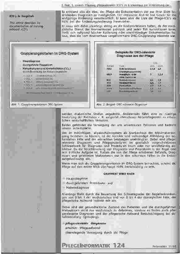 Vorschauseite 2: Erfassung pflegerelevanter ICDs im Krankenhaus zur Verbesserung der Kodierqualität als Vorbereitung auf die Einführung der DRGs